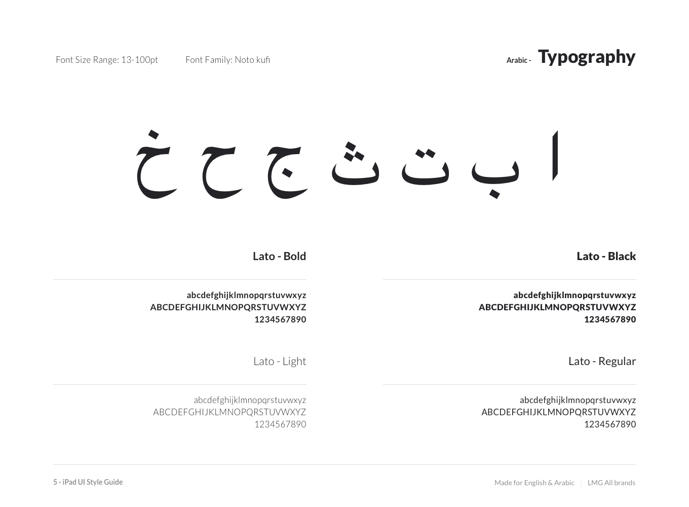 Typography – Arabic